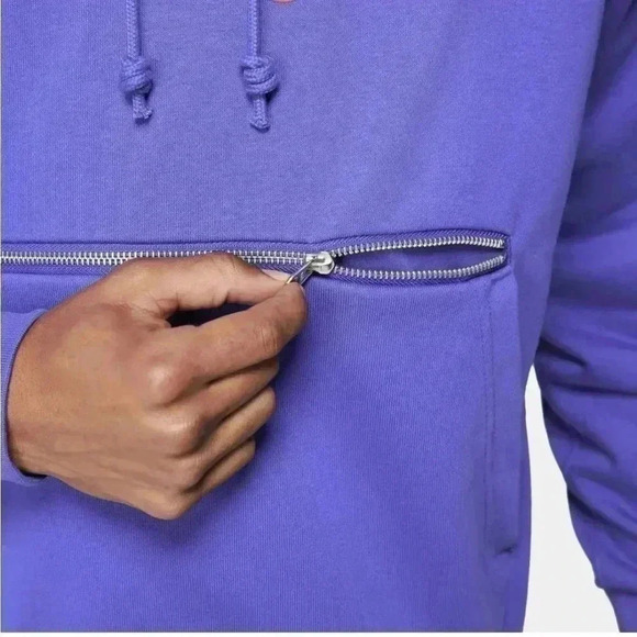 [M][YouthXL] Mens / Youth Nike Dri-Fit  Standard Issue x Space Jam Blue Hoodie - Picture 6 of 9